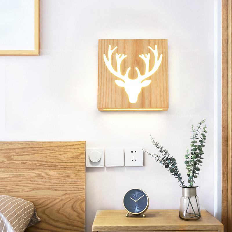 NatureShine – Sfeervolle LED Væglampe i Træ