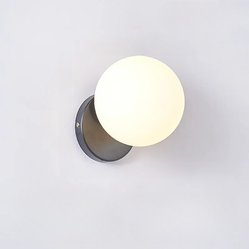 GleamGold - Luksus Guld Væglampe med Glas