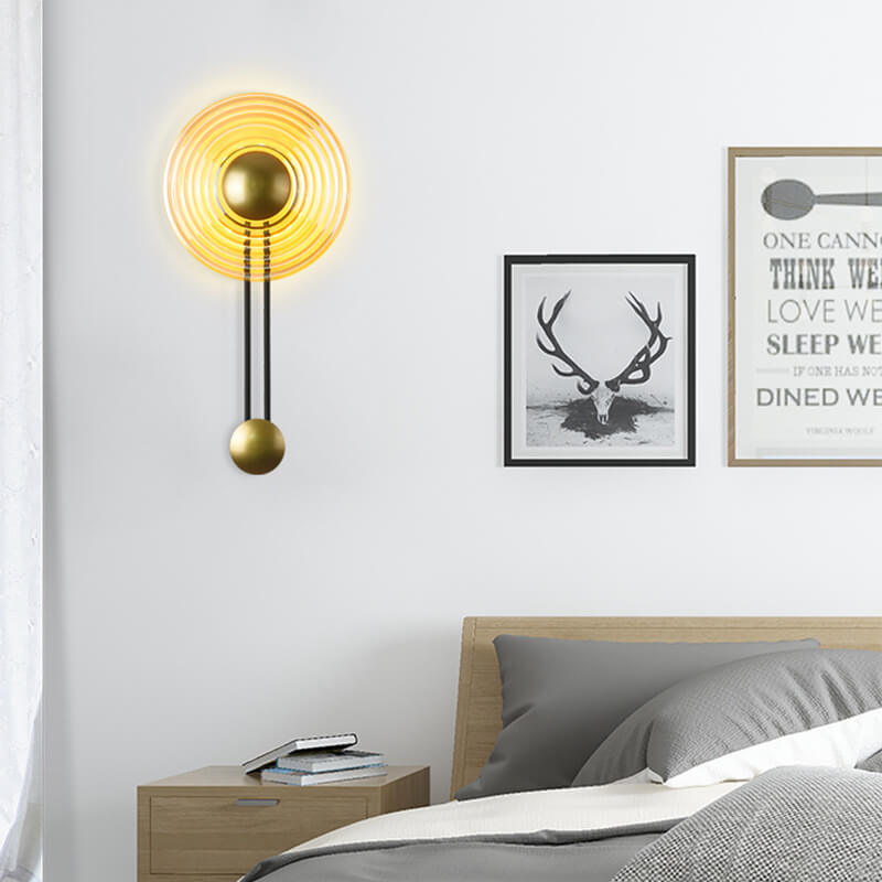 AuraLight – Slank LED Væglampe i Sort