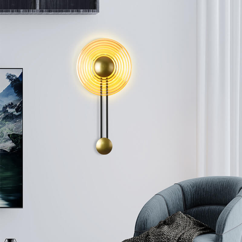 AuraLight – Slank LED Væglampe i Sort