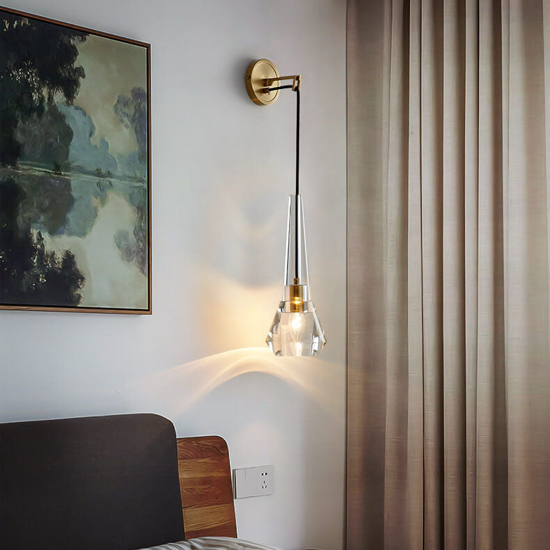 Luxe CrystalGlow Wandlampe med Krystalglas – Modernt Design