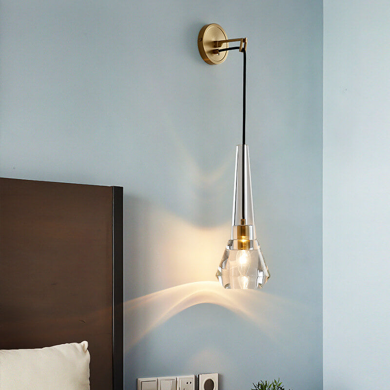 Luxe CrystalGlow Wandlampe med Krystalglas – Modernt Design