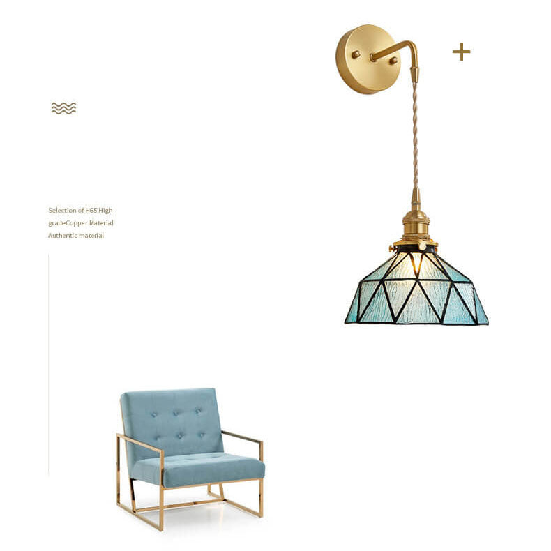 Aquarius – Elegant væglampe af vanddråbe glas