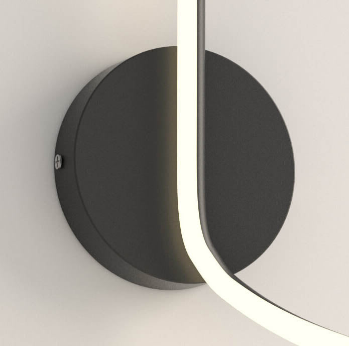 GlowWave - Strømlinet LED væglampe med bue-design