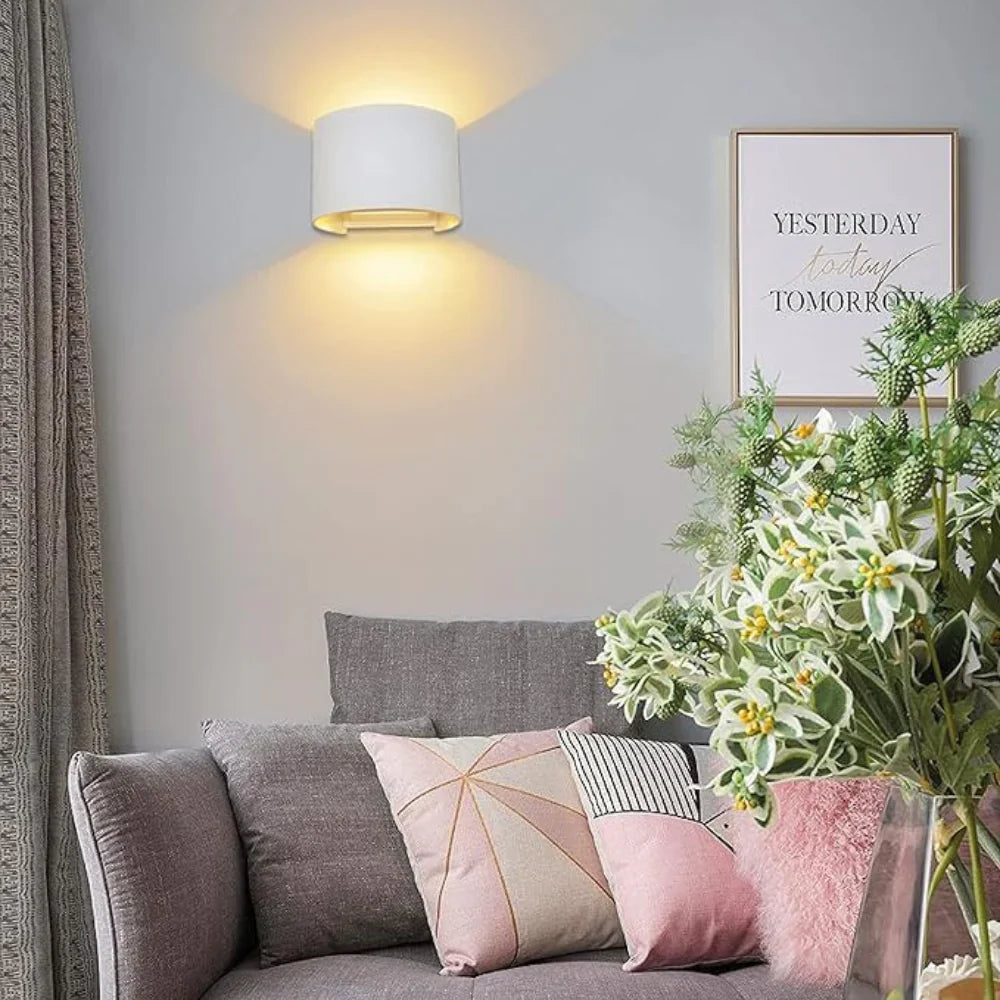 Lumière Royale - Elegant moderne LED kube væglampe (Hvid)