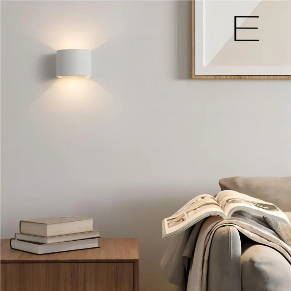 Lumière Royale - Elegant moderne LED kube væglampe (Hvid)