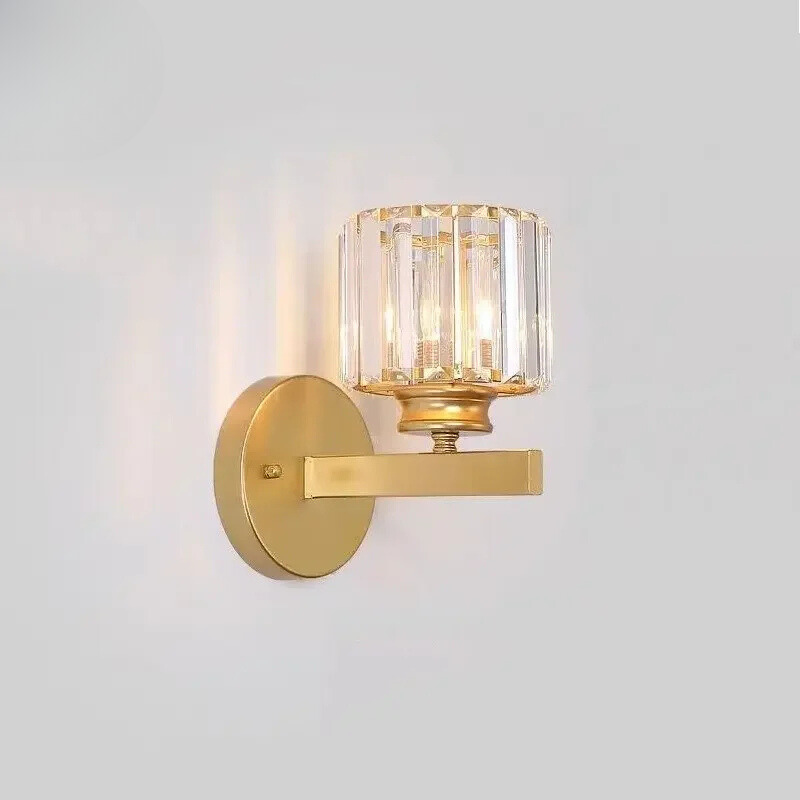 CrystalLuxe - Elegant Krystal LED Væglampe
