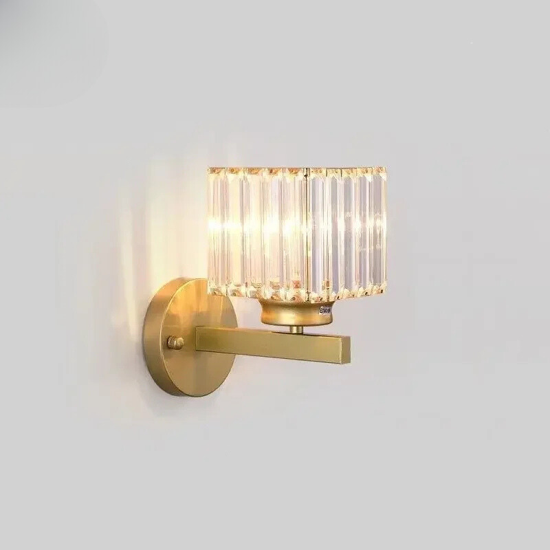 CrystalLuxe - Elegant Krystal LED Væglampe