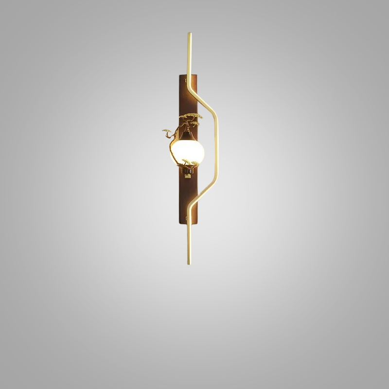 BrassGlow Væglampe - Elegant Messing Wandbelysning
