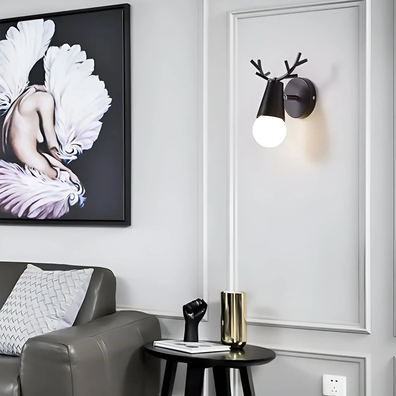 Nordic Glow Geweile LED Væglampe – Elegant & Energiebesparende Design