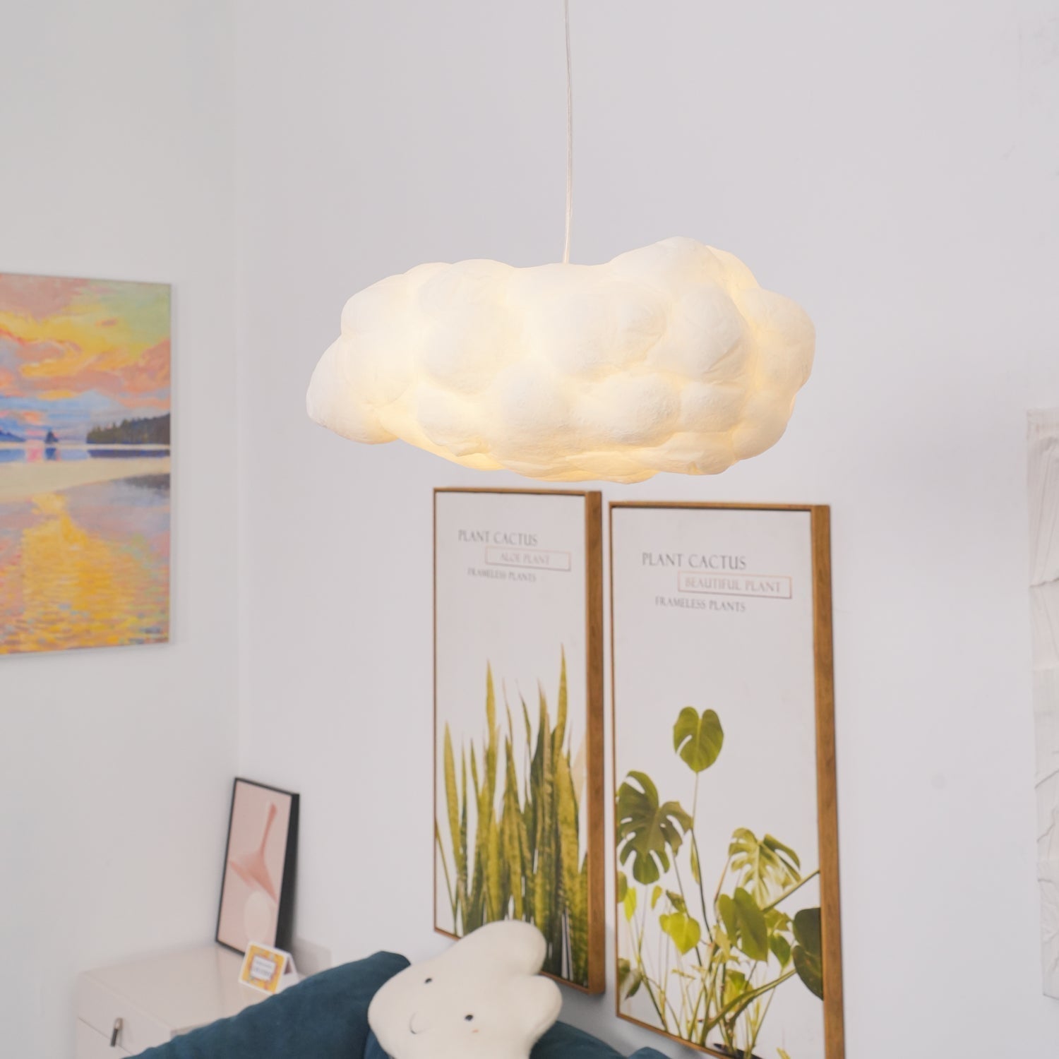 CloudyGlow – Moderne Pendellampe i Blødt Skyinspireret Design til Hygge og Stemning