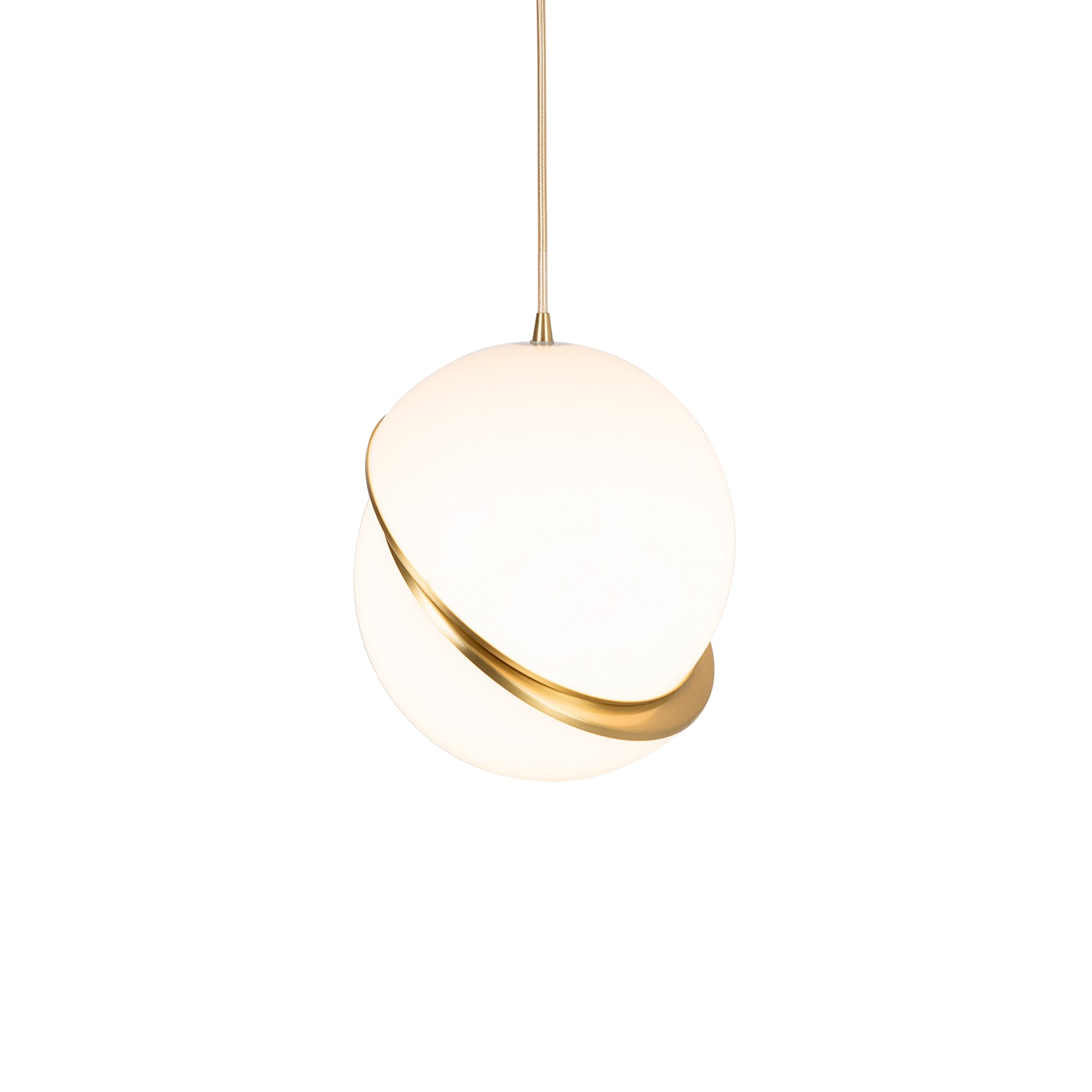 Halvmåne Pendel – Moderne Loftlampe i Unikt Måneformet Design til Spisestue og Stue