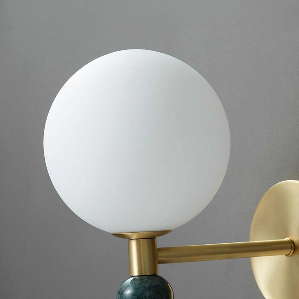 Lysende Sten - Elegant Marmor Senge- og Vænllumlampe