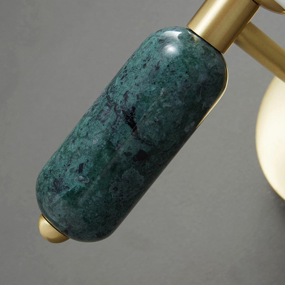 Lysende Sten - Elegant Marmor Senge- og Vænllumlampe