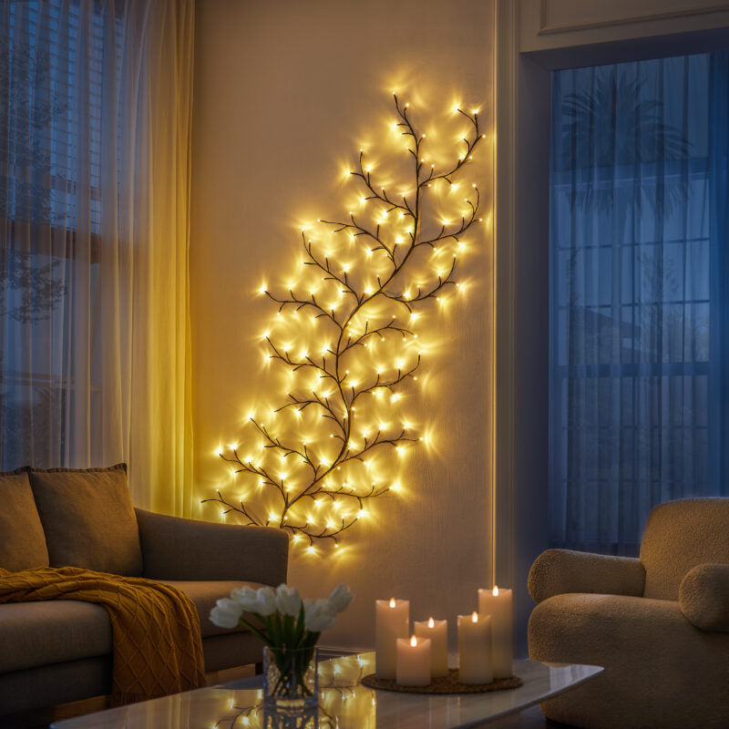 Glitterboom Belysning - Glitrende Dekorative Træ til en Magisk Stemning