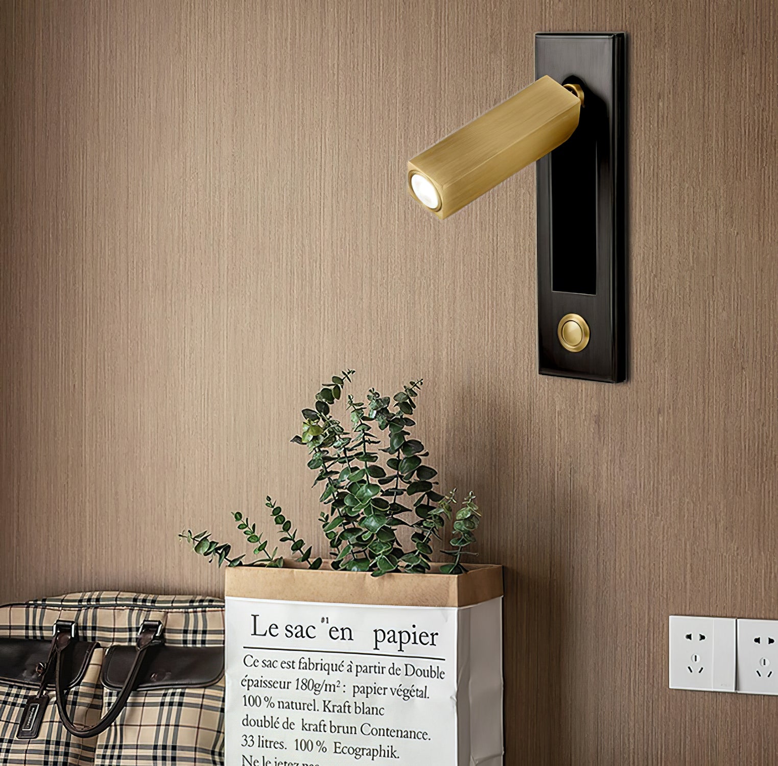 Indlejret Lys – Minimalistisk Sengevægslampe LED