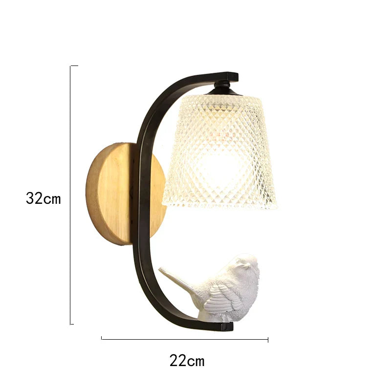 NordicBird Light – Trendy fuglevægslampe til soveværelse