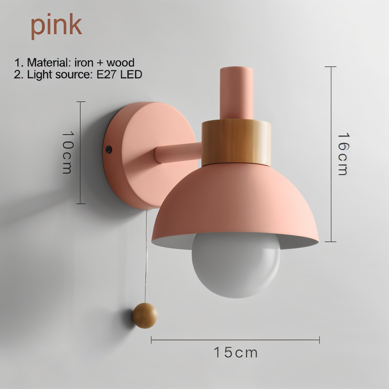 Moderne Macaron Wandlampe - Elegant Belysning til Hver Rumsa
