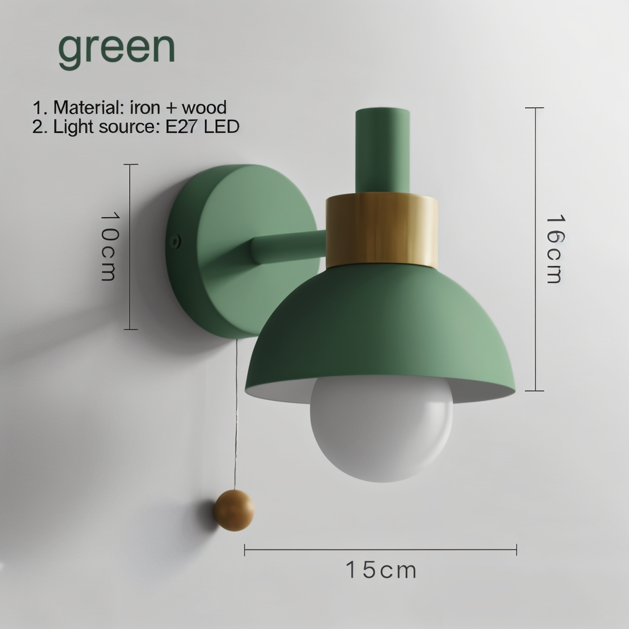 Moderne Macaron Wandlampe - Elegant Belysning til Hver Rumsa