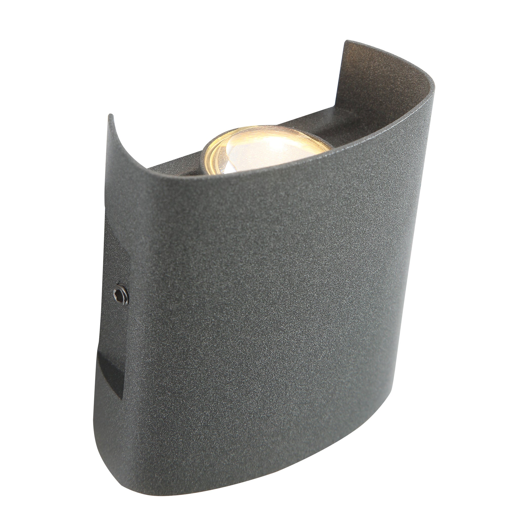 Stylish Ortelo 2W 7cm Grå Væglampe til Moderne Hjem