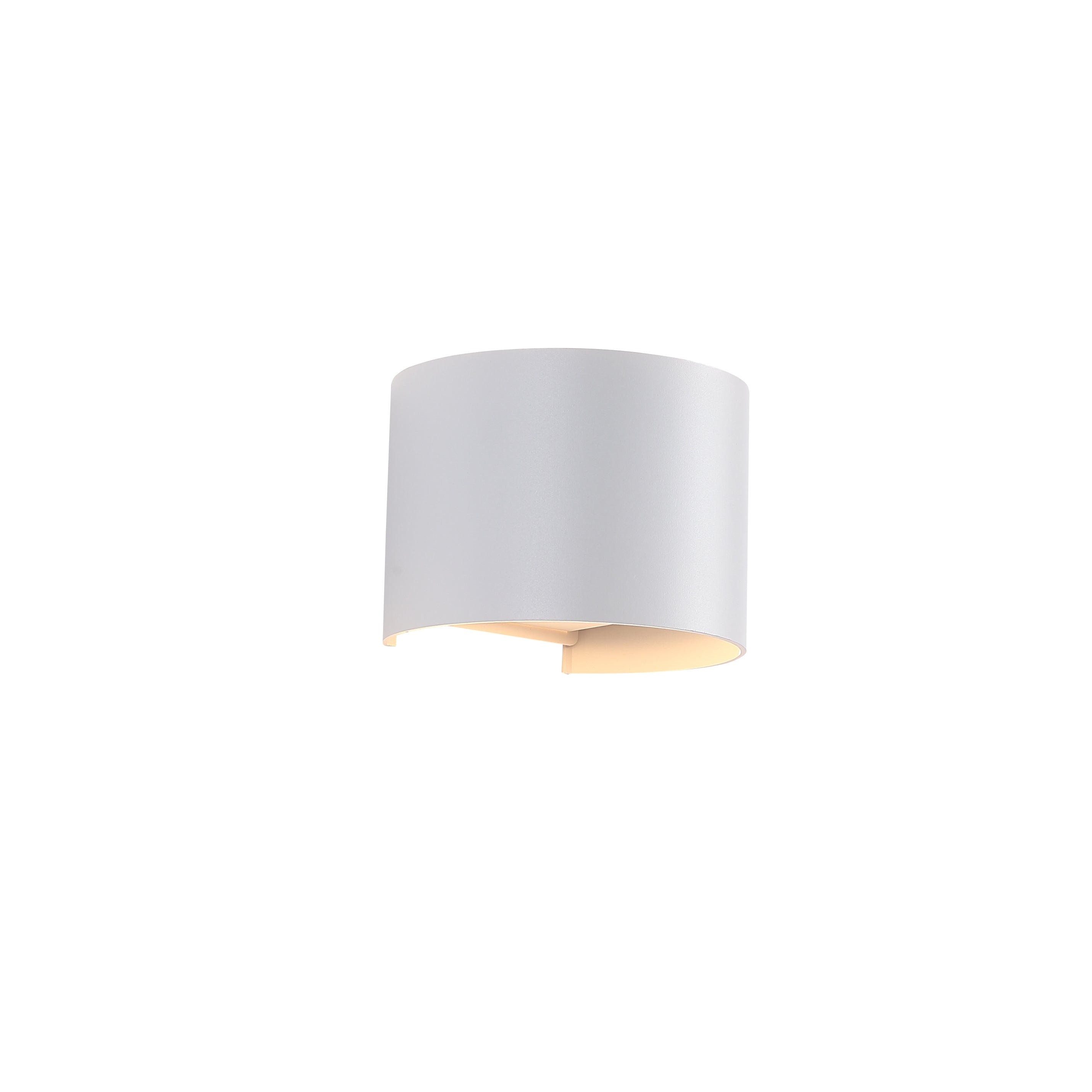 Elegant Sunset Runde IP65 Udendørs Væglampe 6W i Hvid til Atmosfærisk Belysning