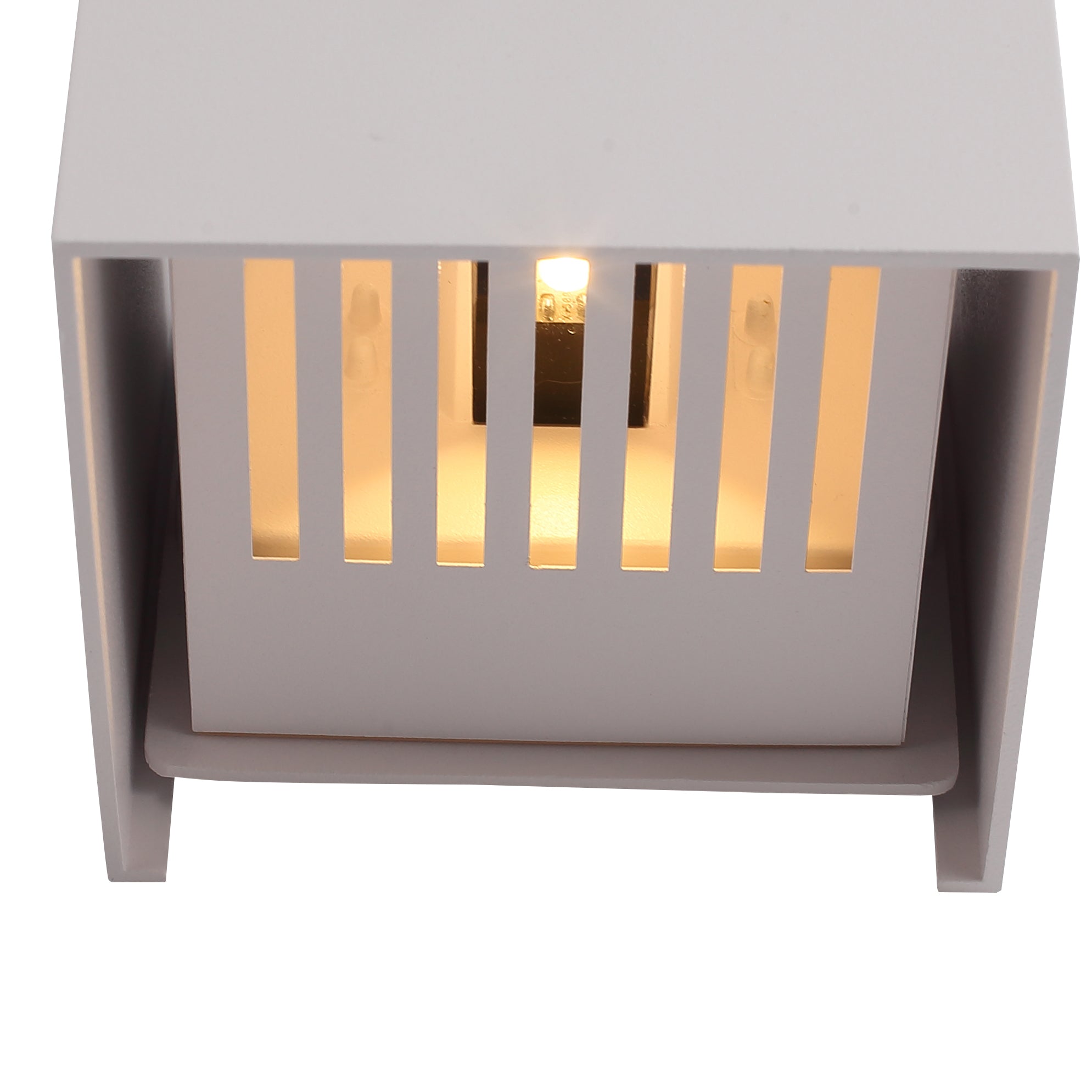 Sølvfarvet IP65 6W Udendørs Væglampe med Smuk Sunset Design
