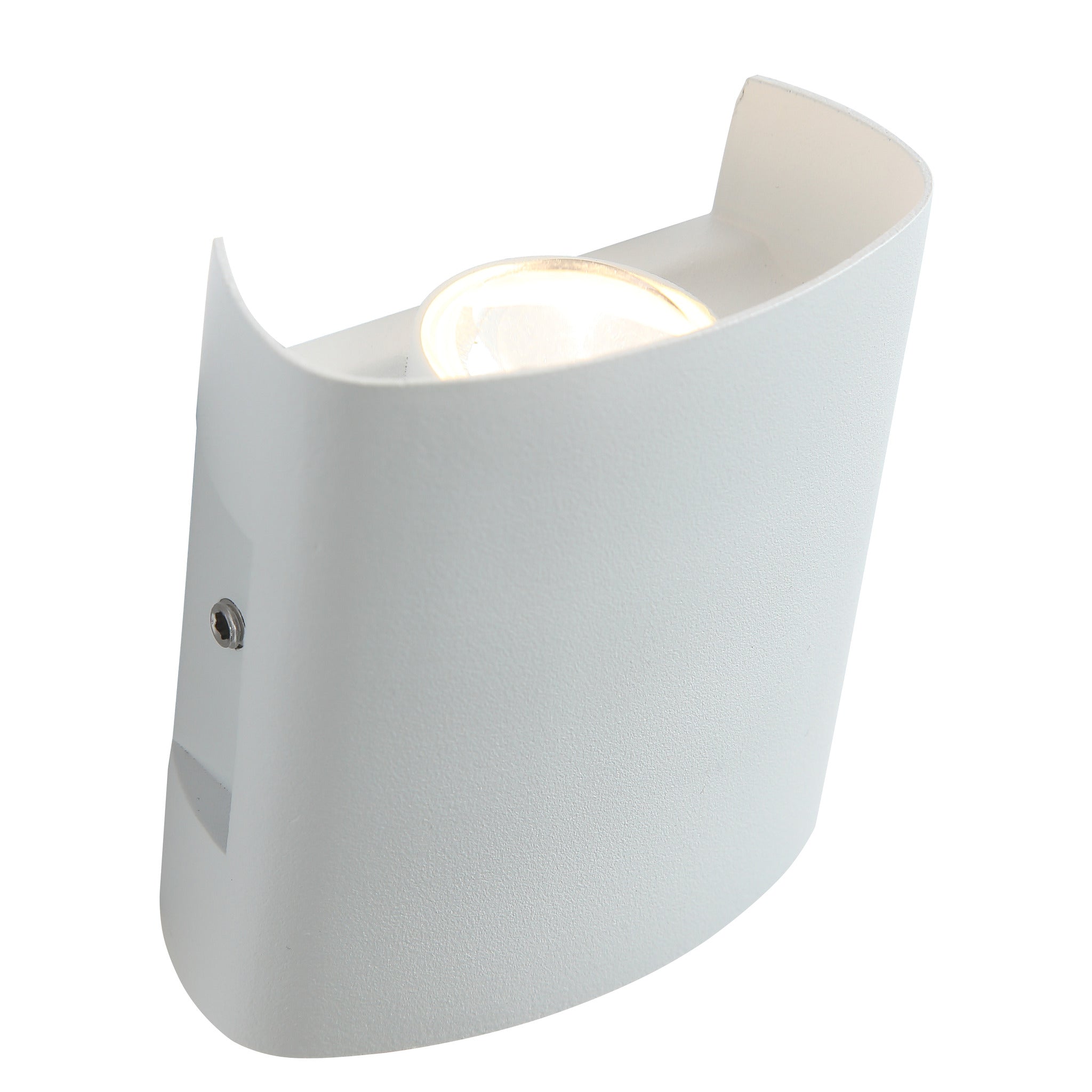 Elegante Ortelo 2W 7cm Væglampe i Ren Hvid for Effektfuld Belysning
