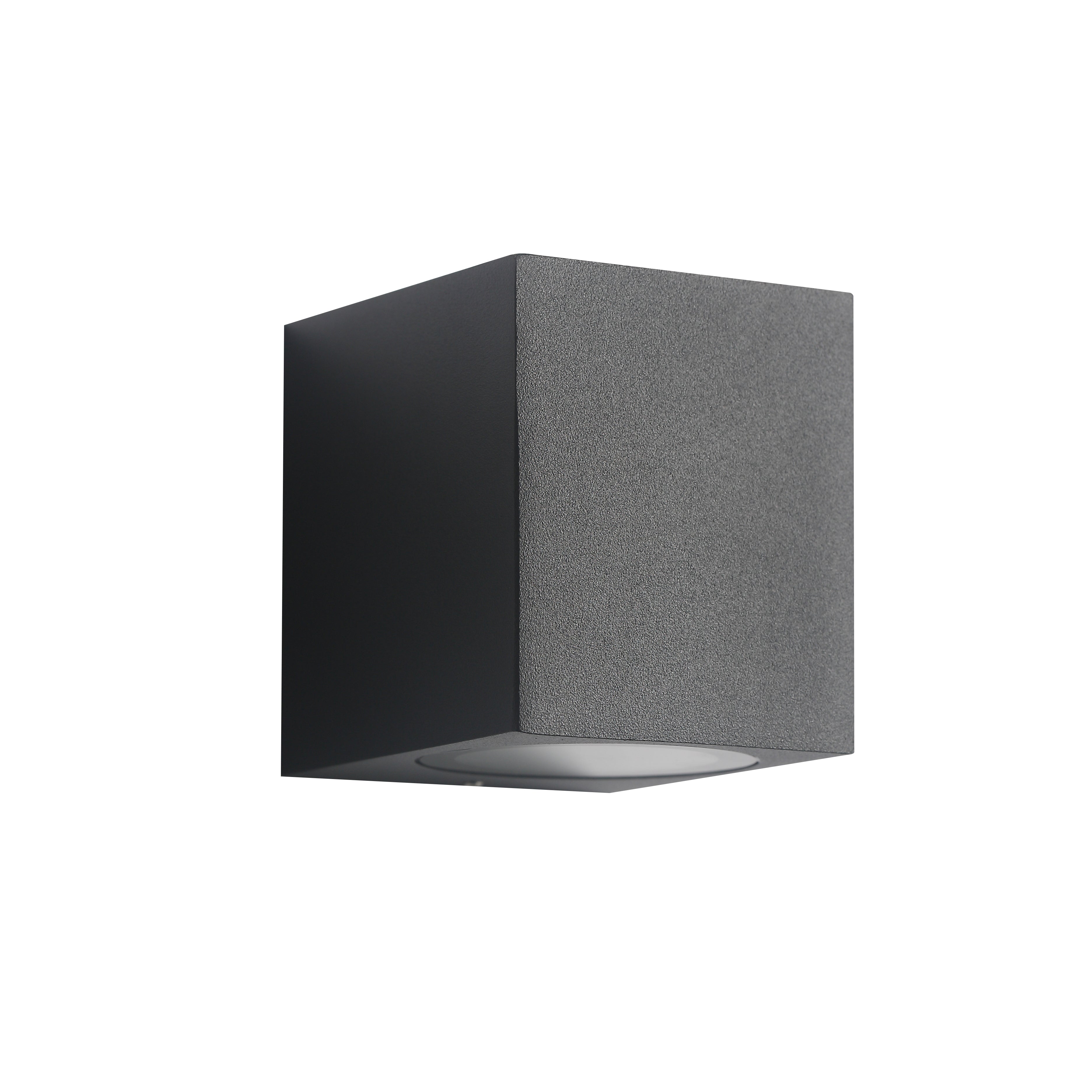 Udendørs LED Væglampe i Sort med Elegant Down Square Design