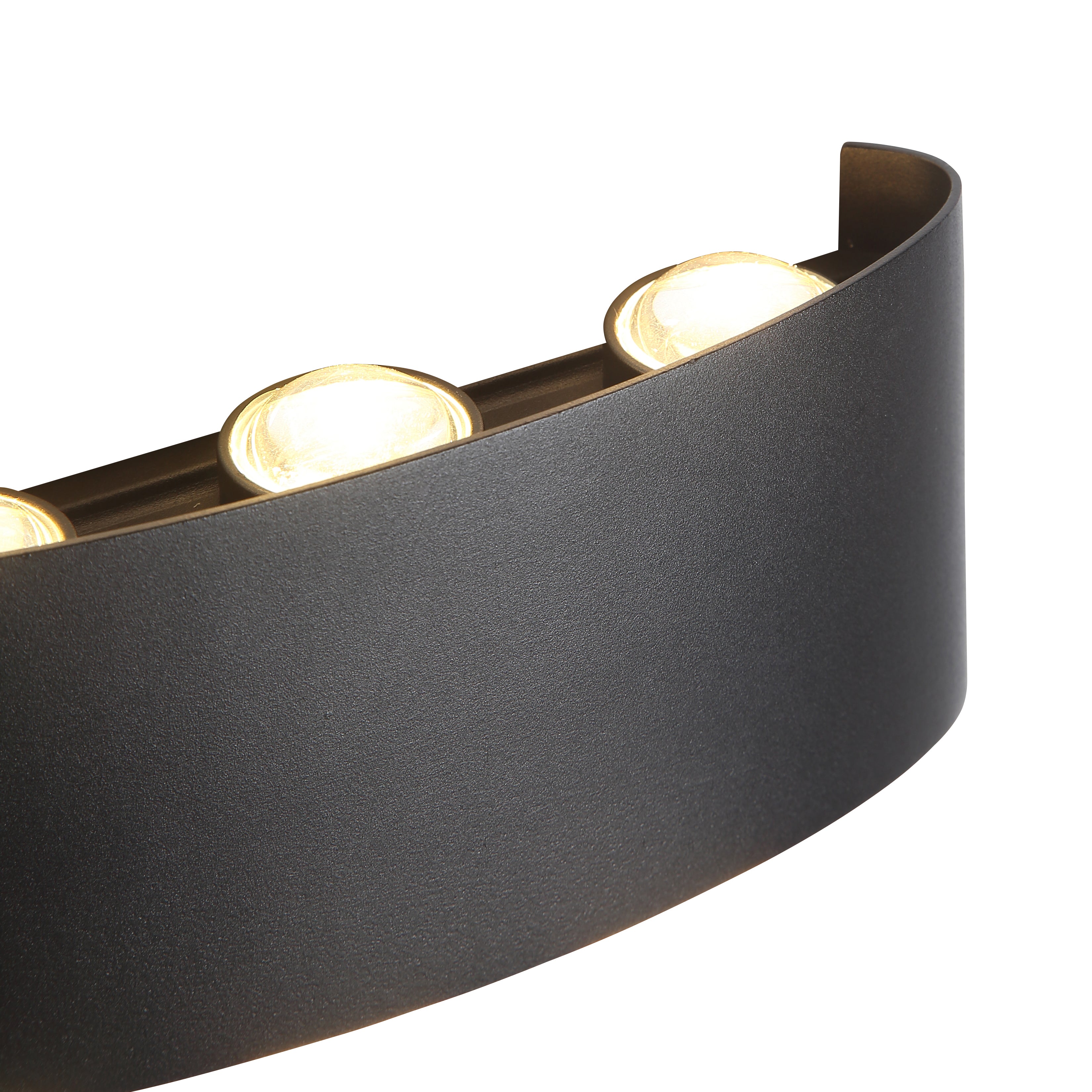 Elegant Ortelo 6W 17cm Sort Væglampe Til En Stilfuld Belysning