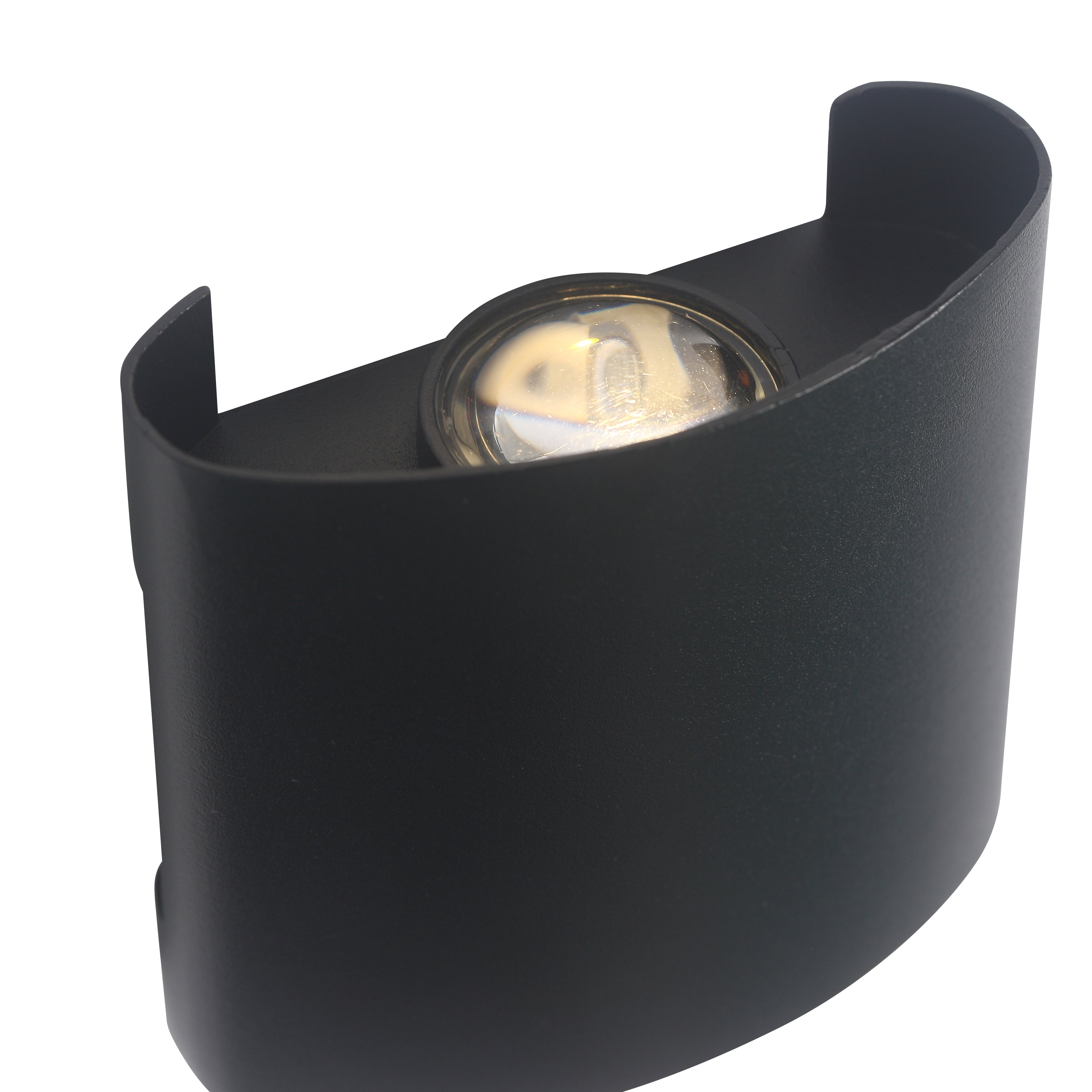 Elegant Ortelo 2W 7cm Væglampe i Stilfuld Sort Design