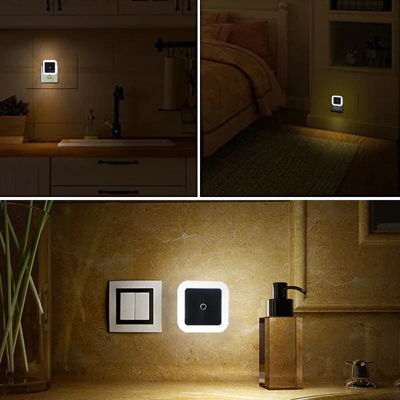 GlowGuard - Sæt med 2 natlamper med sensor