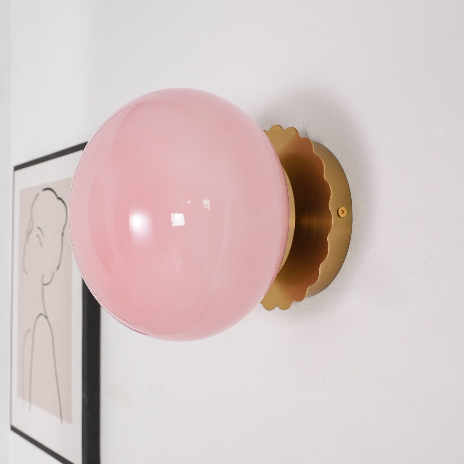 ChicGlow - Elegant pink glaslampe til stilfulde interiører