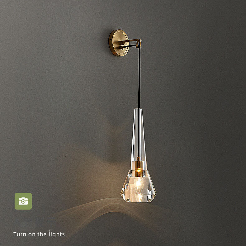 Luxe CrystalGlow Wandlampe med Krystalglas – Modernt Design