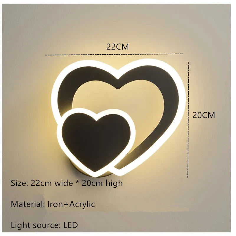HeartGlow væglampe - Moderne LED-belysning