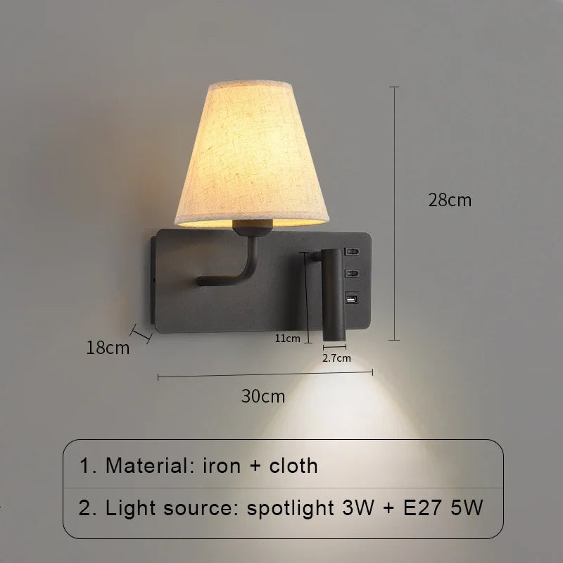 LuminoWall - Minimalistisk USB-væglampe med læsevarsler