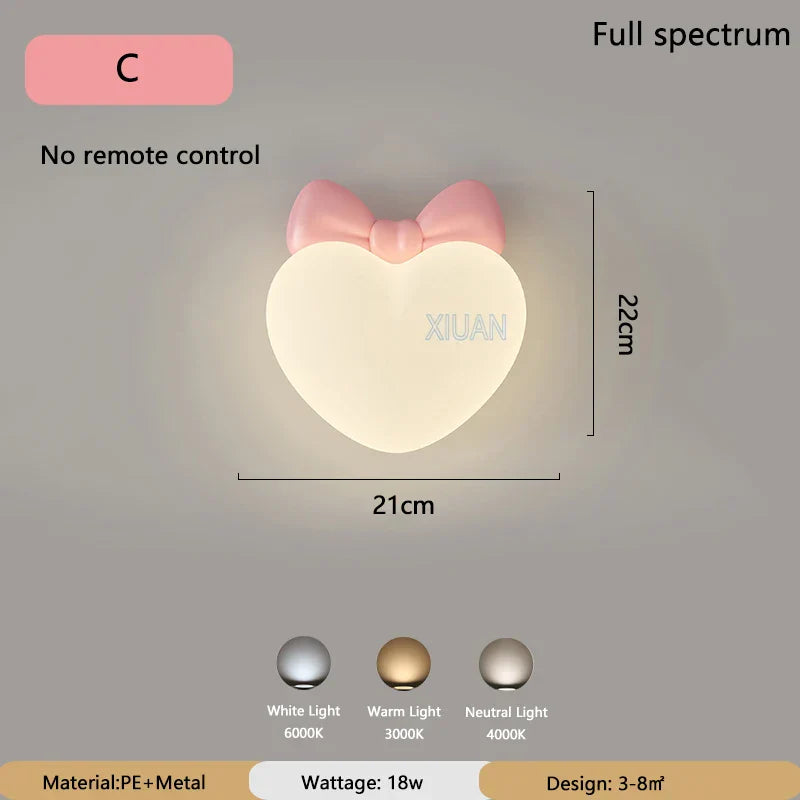 LoveLicht - Rosa Sky LED Natlampe