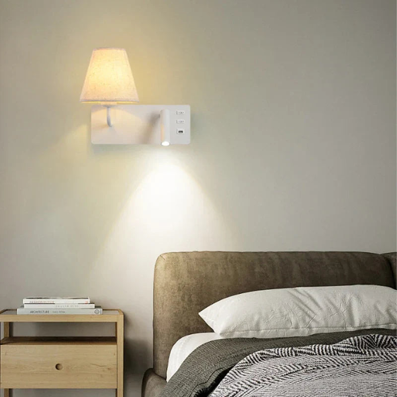 LuminoWall - Minimalistisk USB-væglampe med læsevarsler