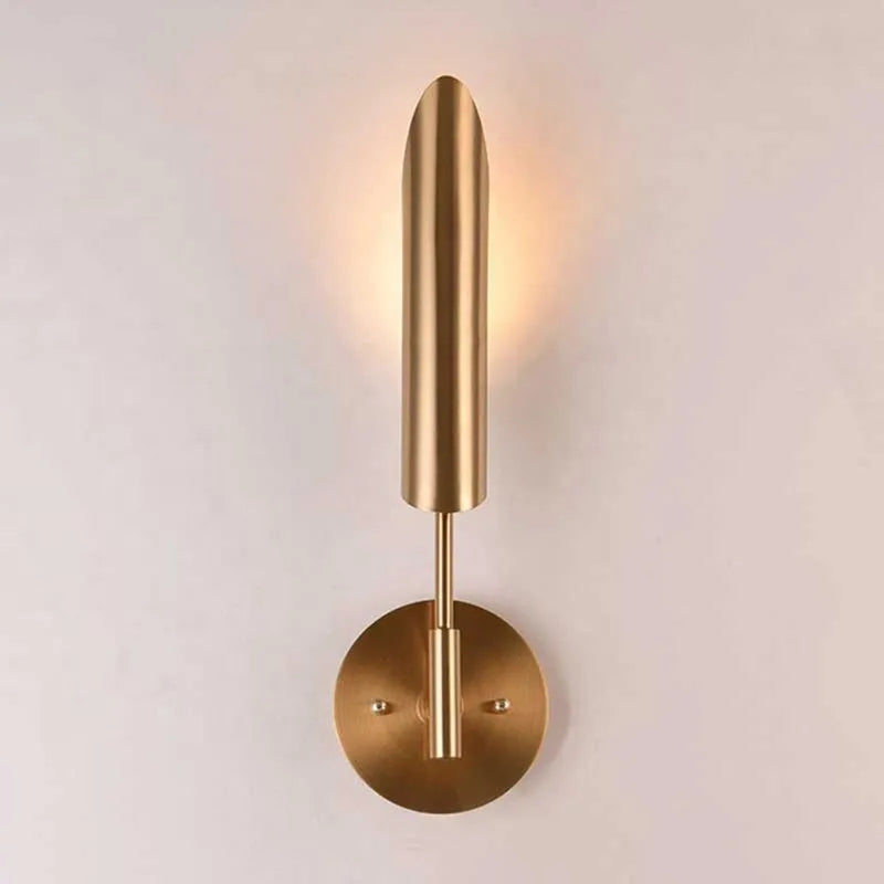 LuxeGlam - Guld Industriel Væglampe til Hjem og Hotel