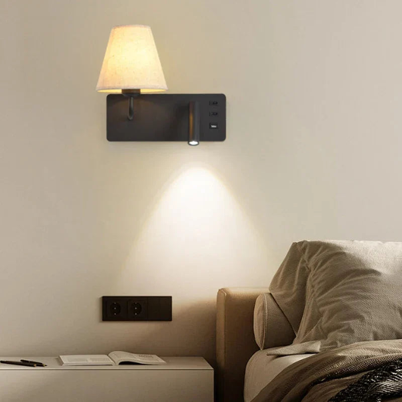 LuminoWall - Minimalistisk USB-væglampe med læsevarsler