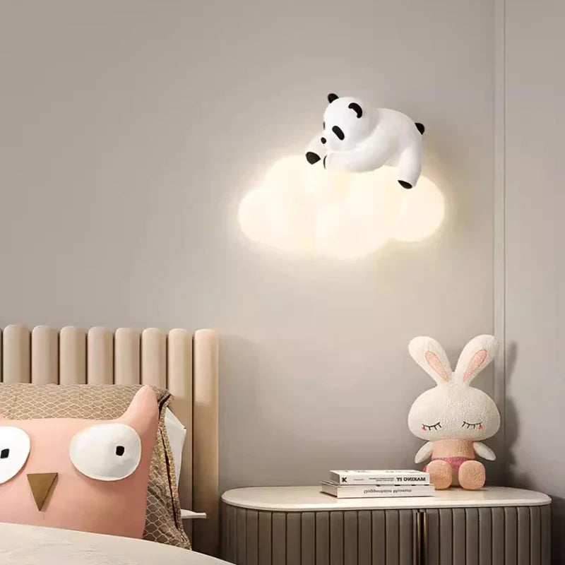 PandaGlow Lamp - Bedårende LED Væglys til Børn