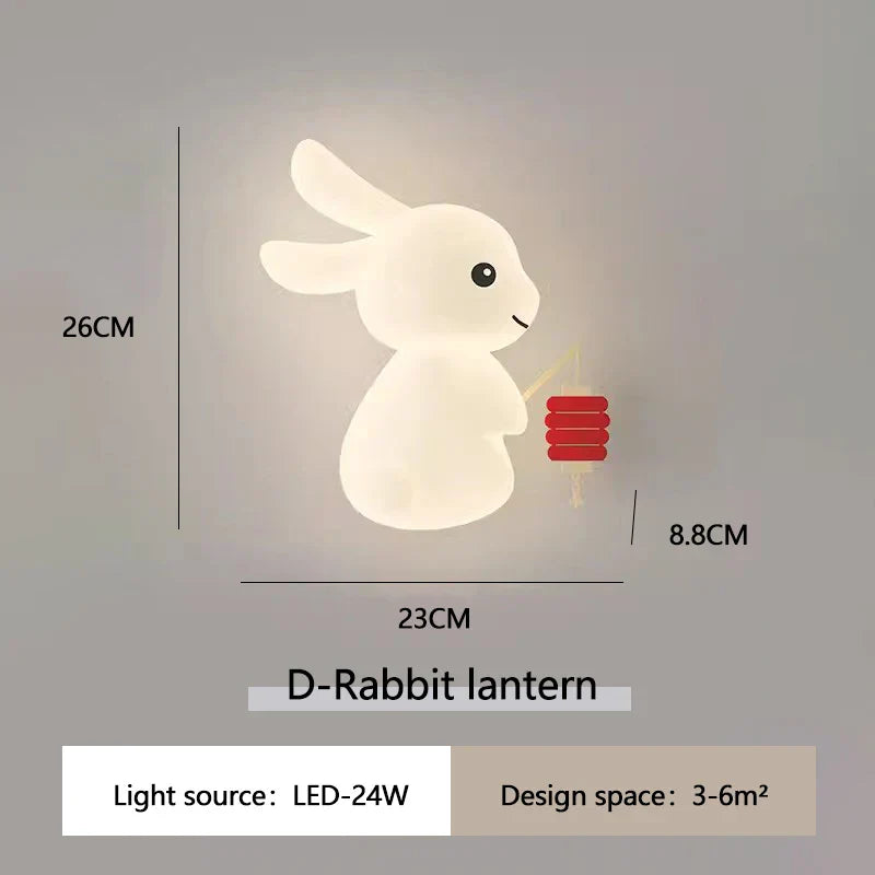 RabbitGlow Lampe - Legende LED Børne Væglampe
