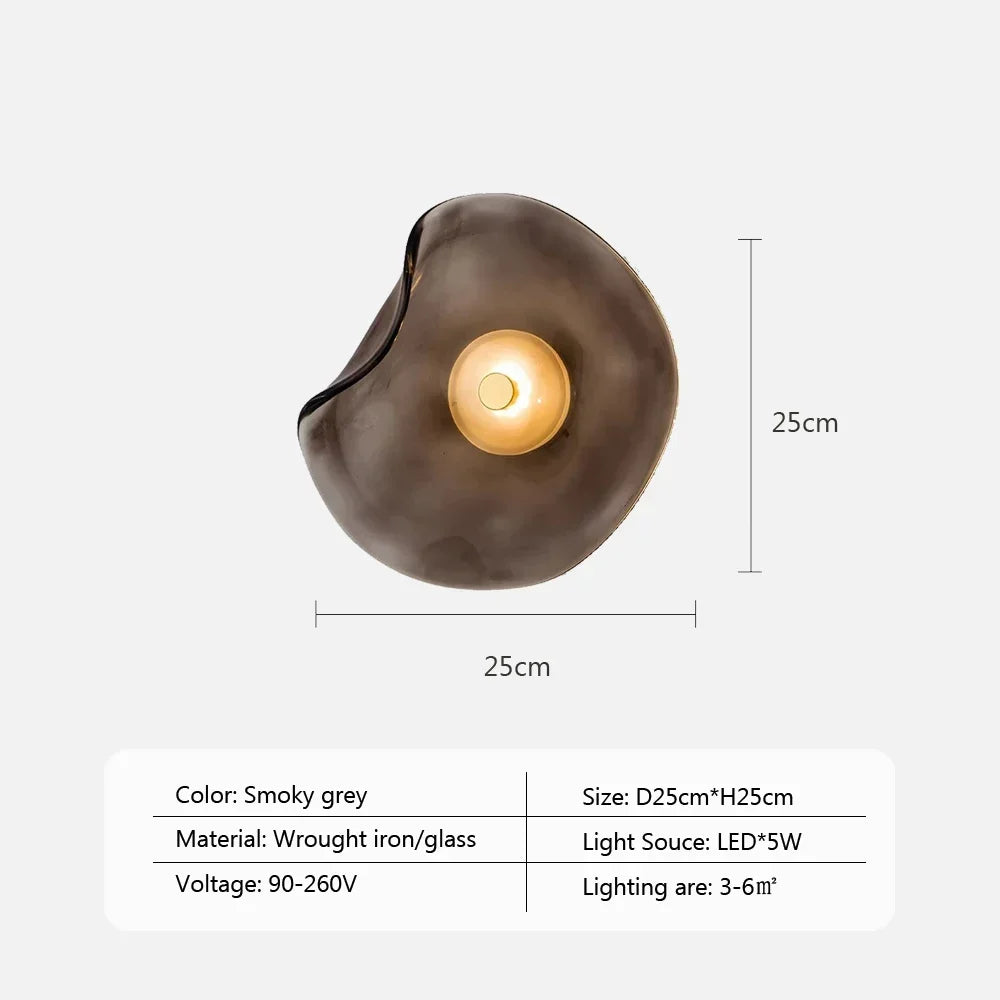 GlasLume - Moderne LED Væglampe til Soveværelse