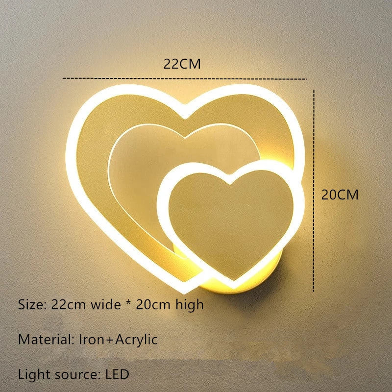 HeartGlow væglampe - Moderne LED-belysning