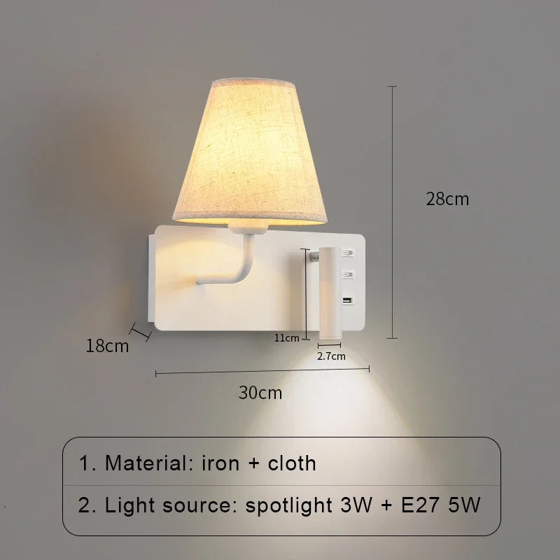 LuminoWall - Minimalistisk USB-væglampe med læsevarsler