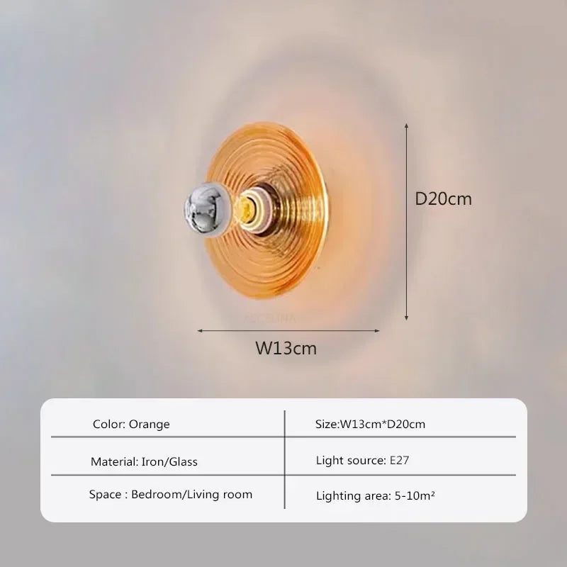 AquaGlow Væglampe – LED-belysning med bølgemønster