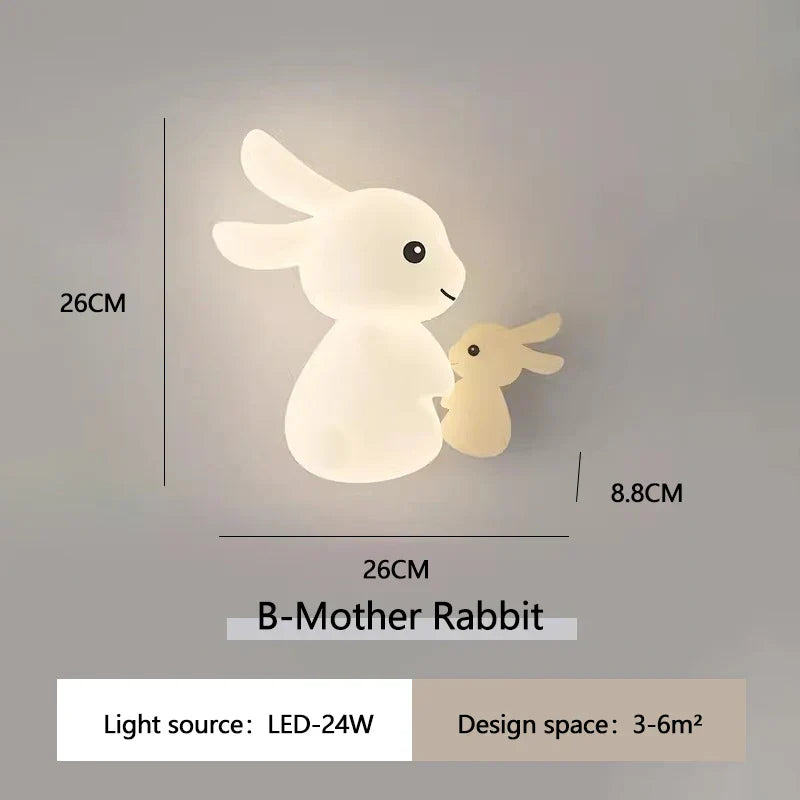RabbitGlow Lampe - Legende LED Børne Væglampe