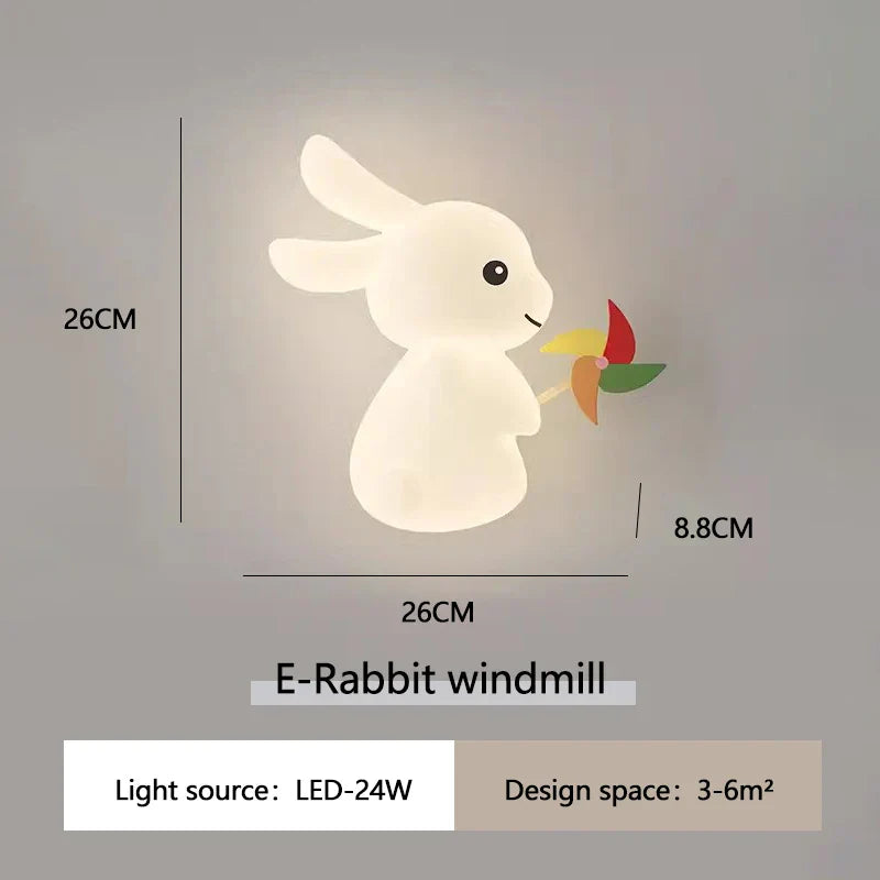 RabbitGlow Lampe - Legende LED Børne Væglampe