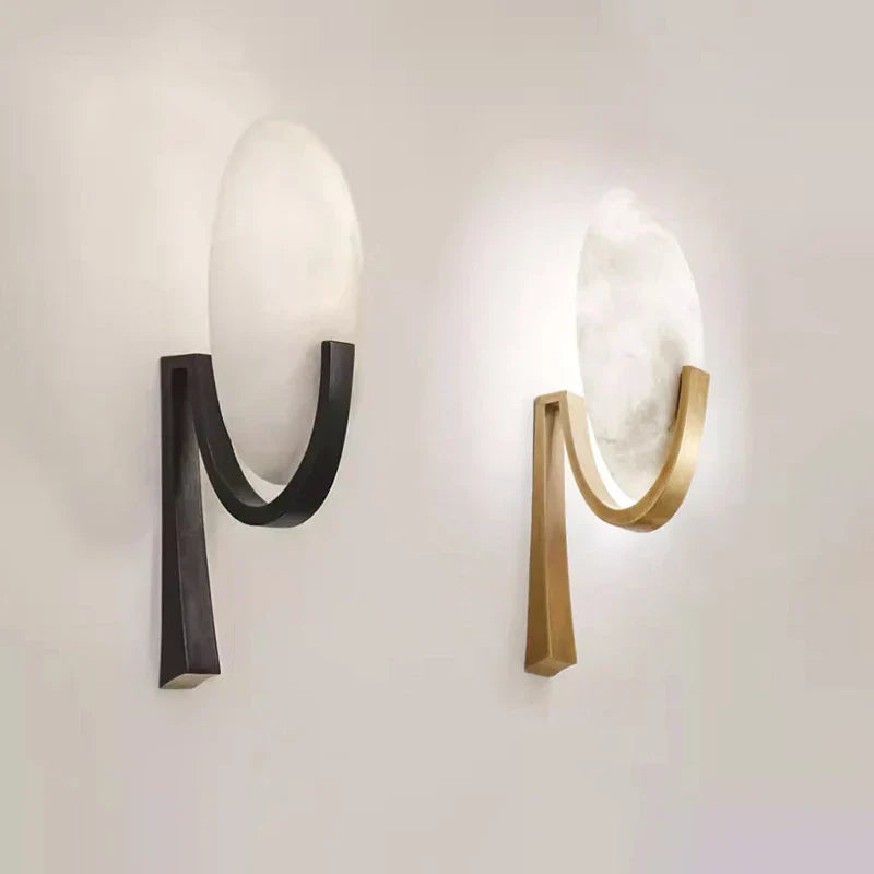 NordicGlow - Marmor Væglampe med Moderne Touch