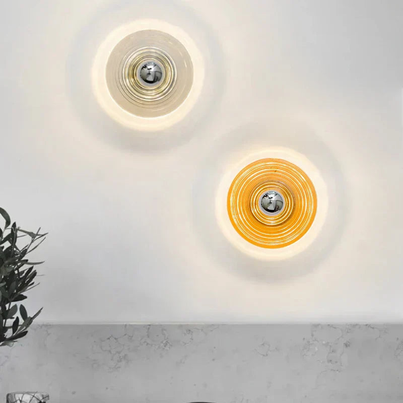 AquaGlow Væglampe – LED-belysning med bølgemønster