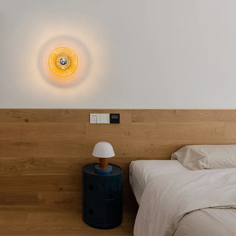 AquaGlow Væglampe – LED-belysning med bølgemønster
